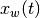 x_w(t)